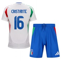 Fotbalové Dres Itálie Bryan Cristante #16 Dětské Venkovní ME 2024 Krátký Rukáv (+ trenýrky)